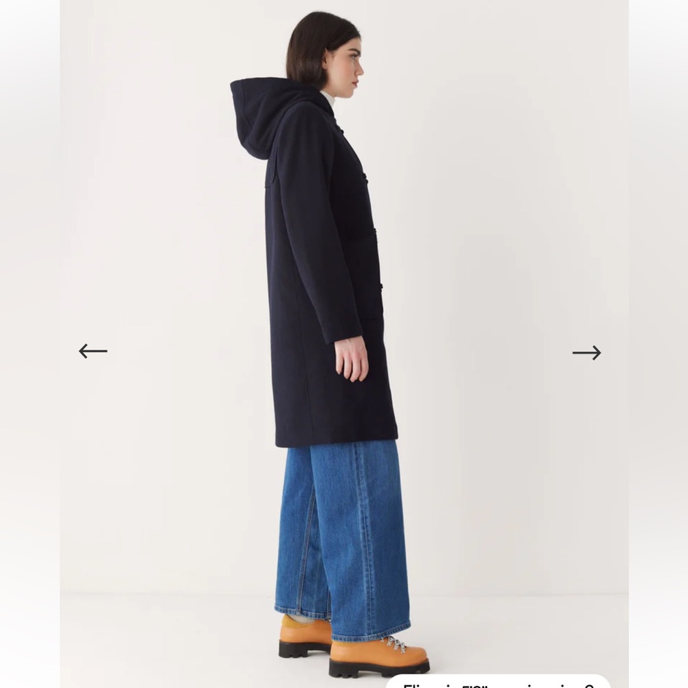 Frank and Oak Maybelle Duffle Coat in Deep Blue